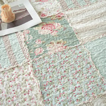 Floral Country Style Sarah Rose Cotton Single Throw